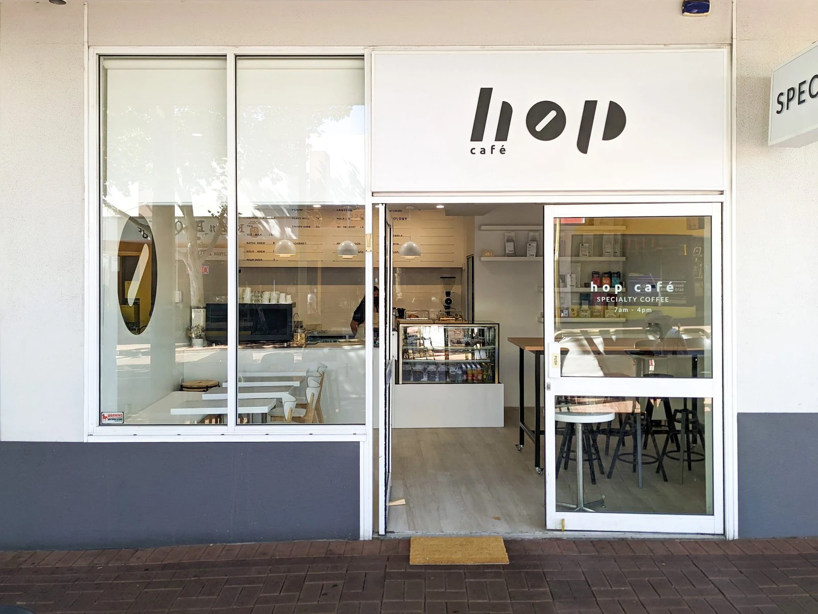 Hop Café shop front