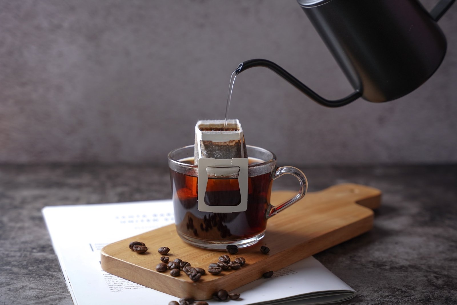 Coffee pouch brewing